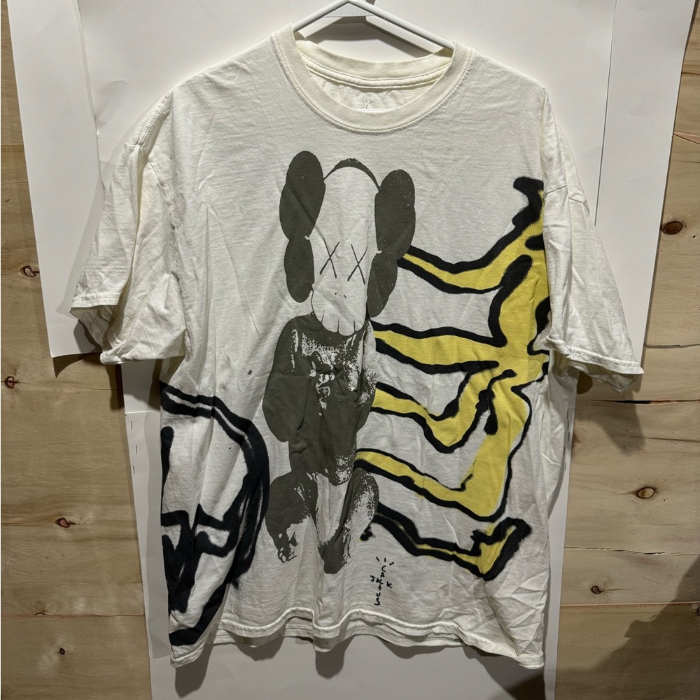 Travis Scott Cactus Jack + Kaws For Fragment Large T-Shirt